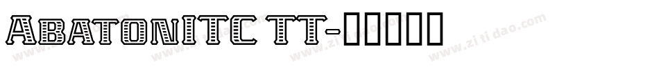 AbatonITC TT字体转换
